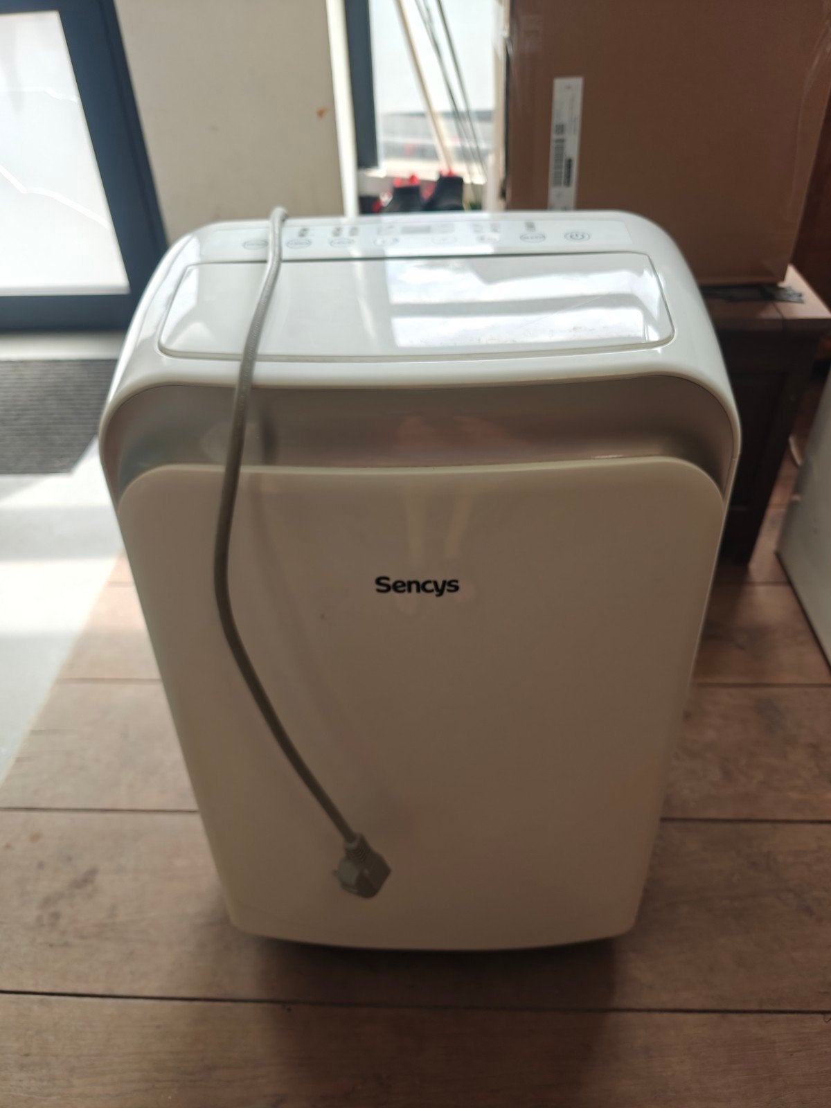Sencys mobiele airco, Ophalen, Mobiele airco