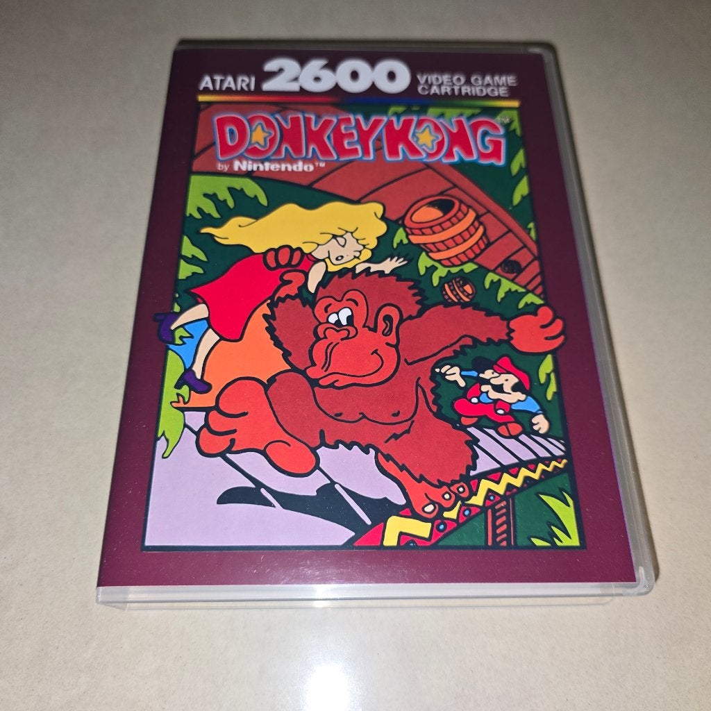 Donkey Kong Atari 2600 Game Case, Consoles de jeu & Jeux vidéo, Jeux | Atari, Envoi, Comme neuf, Atari 2600