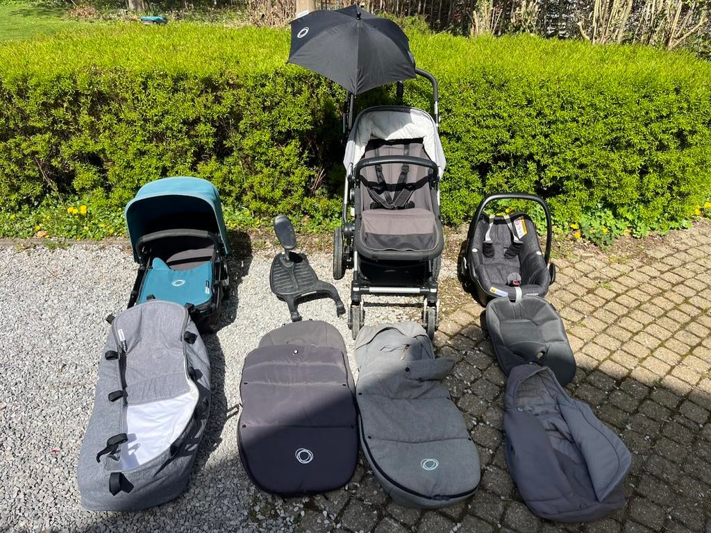 Ensemble Bugaboo ( bien lire l’annonce), Kinderen en Baby's, Kinderwagens en Combinaties, Ophalen, Gebruikt, Bugaboo, Combiwagen