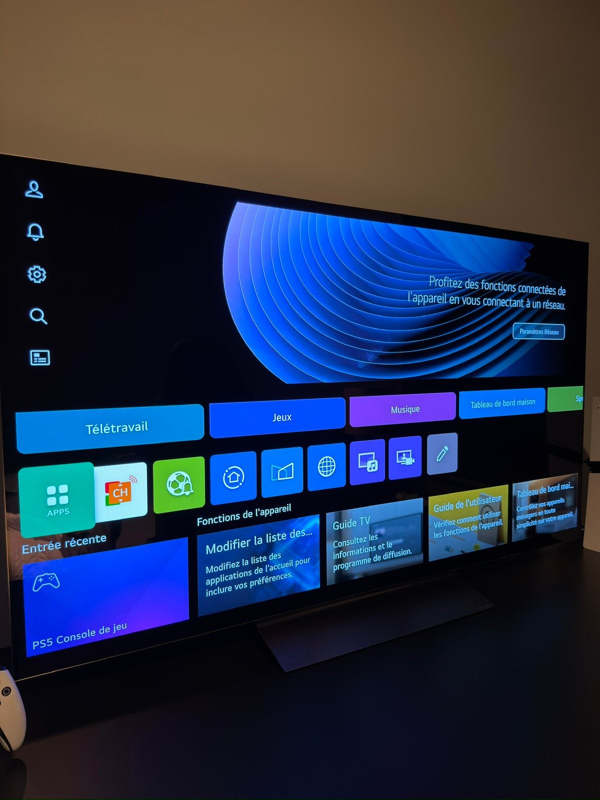 LG OLED EVO 55, TV, Hi-fi & Vidéo, Télévisions, Comme neuf, OLED, LG, Enlèvement