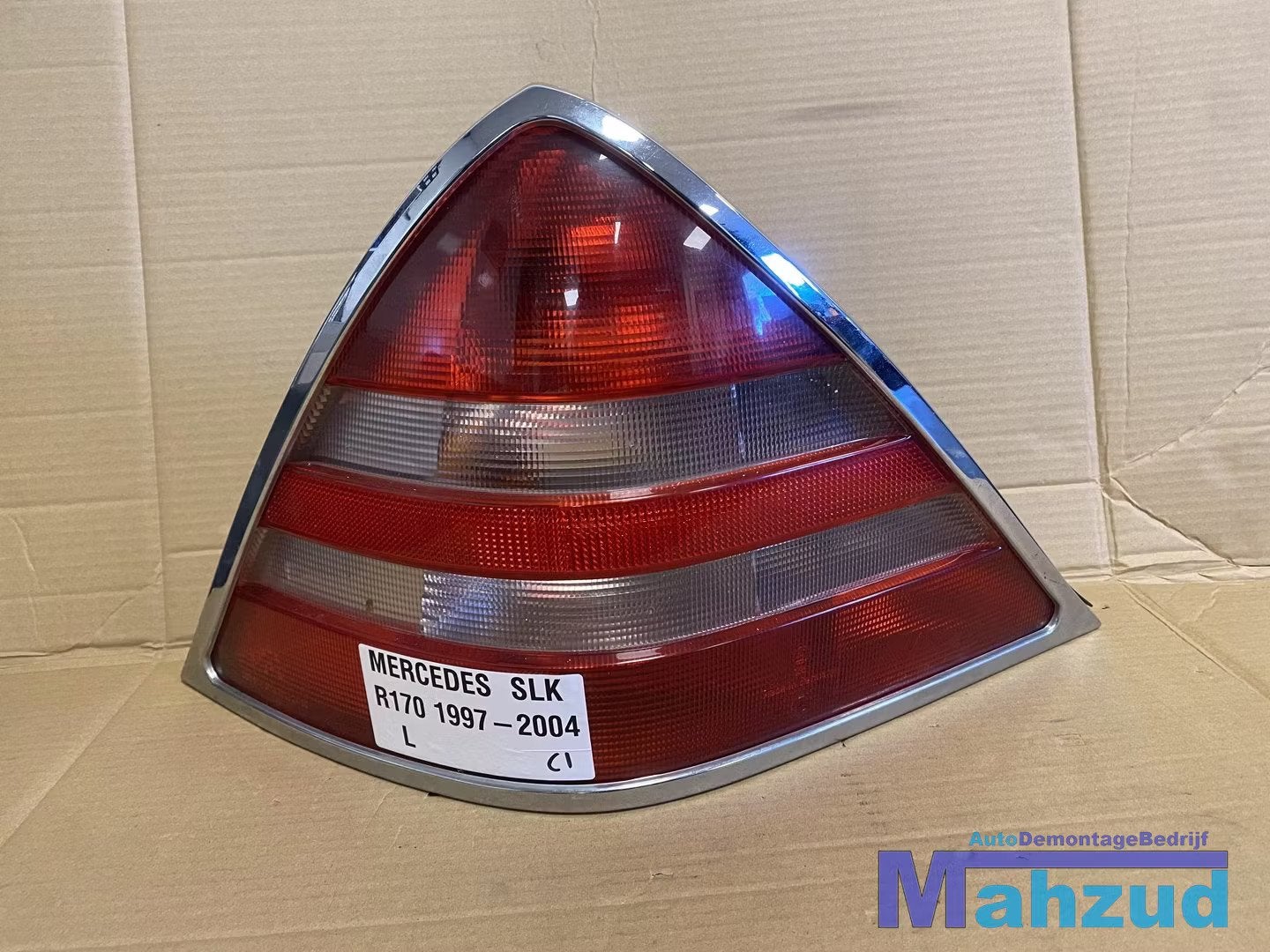 MERCEDES SLK R170 Links achterlicht met chrome rand 1996-200, Mercedes-Benz AG, Mercedes-Benz, Utilisé, Mercedesstrasse 120
70372  Stuttgart, DE