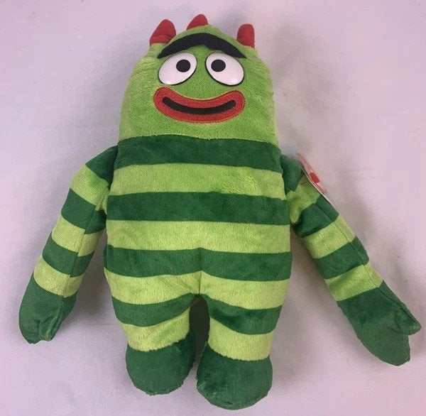 TY Brobee Yo Gabba Gabba Pluche Knuffel Groen Monster 2012, Groen, Overige typen, Middelgroot (20 tot 80 cm), Ty