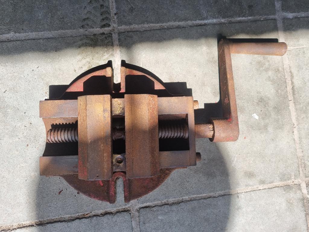 machine tafelschroef, Ophalen, Gebruikt, Bankschroef