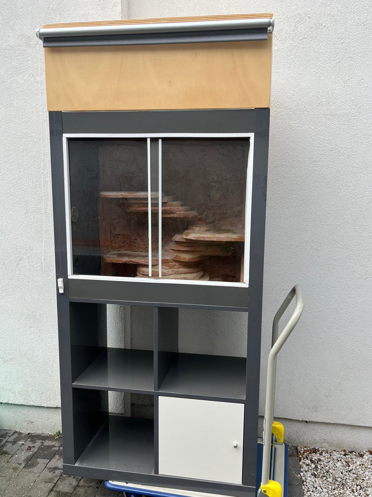 Terrarium kast met toebehoren, Dieren en Toebehoren, Ophalen, Gebruikt, Terrarium of Paludarium