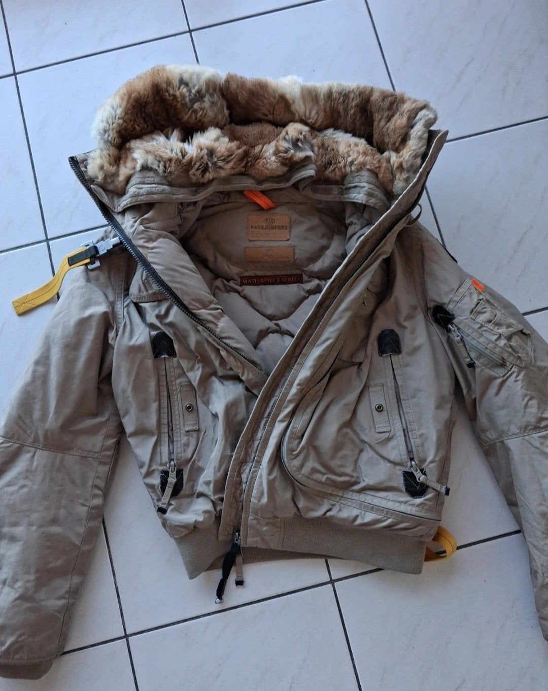 Parajumper dames L, Verzenden, Zo goed als nieuw, Bruin