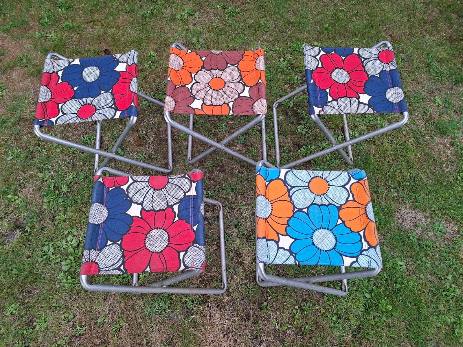 Chaises de camping/jardin pliables Vinted - tissu et métal, Caravanes & Camping, Meubles de camping, Enlèvement ou Envoi