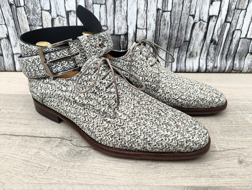 Floris van Bommel prachtige herenschoenen + riem - Maat 42, Autres couleurs, Floris van Bommel, Chaussures à lacets, Comme neuf