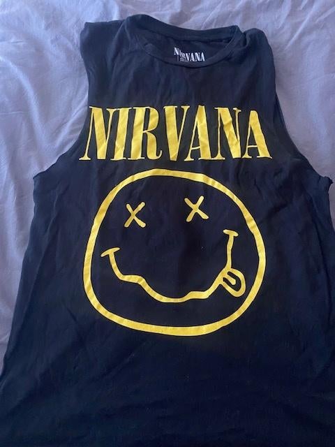T Shirt : Nirvana, Maat 48/50 (M), Zwart, Nirvana, Ophalen of Verzenden