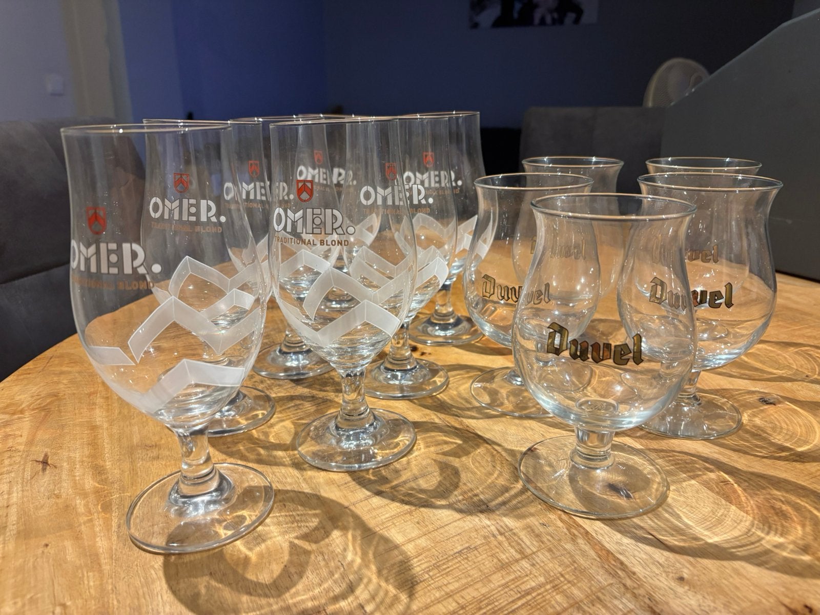 Set duvel en omer glazen, Collections, Enlèvement, Comme neuf
