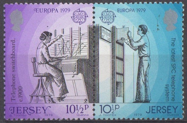 Jersey - Historische handmatige telefooncentrale, Timbres & Monnaies, Timbres | Europe | Autriche, Enlèvement ou Envoi, Non oblitéré
