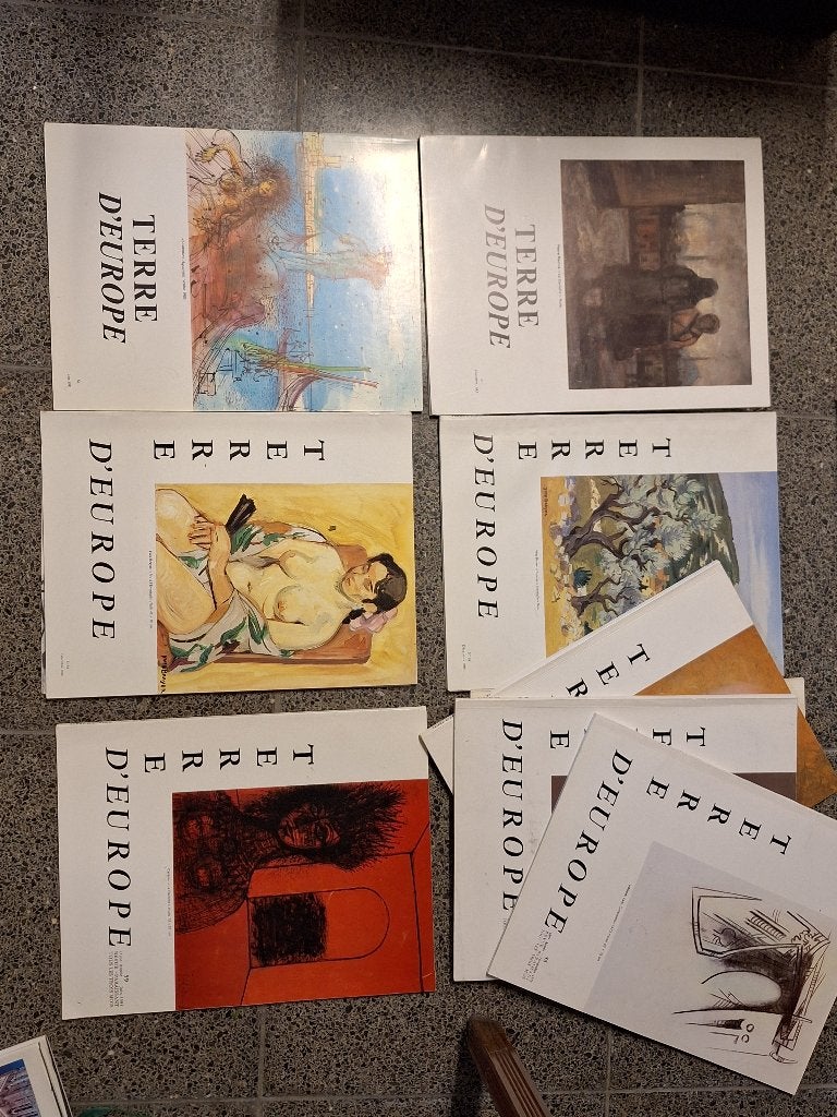 Lot 9 revues / livres d'art "Terre d'Europe" – Éditions ́80, Enlèvement, Journal ou Magazine