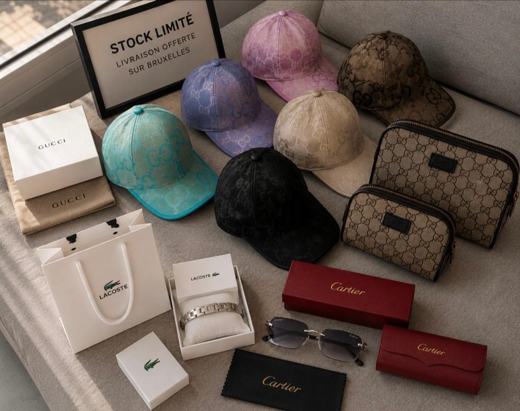 Bracelet Lacoste, sacoche Gucci..., Bijoux, Sacs & Beauté, Enlèvement ou Envoi, Neuf, Beige, Accessoires