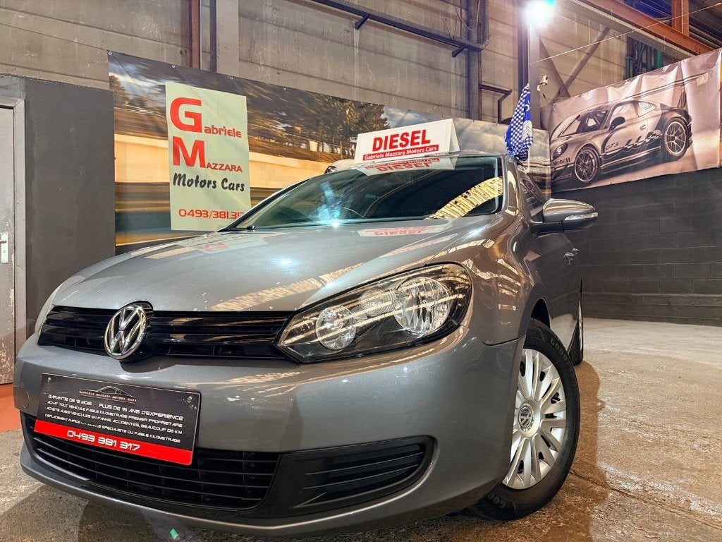 Volkswagen Golf 6 2.0TDI Airco GPS, 5 deurs, Golf, 81 kW, Zilver of Grijs