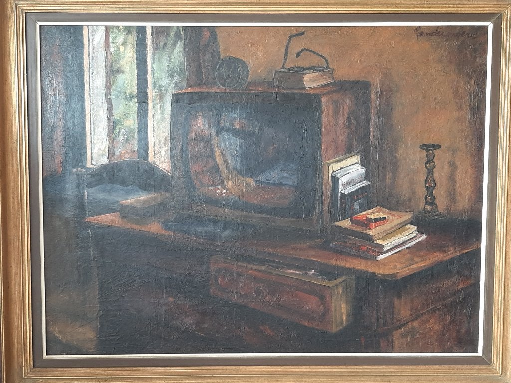 Vandermoere Henri, Antiek en Kunst, Ophalen, Olieverf, Stilleven, Doek
