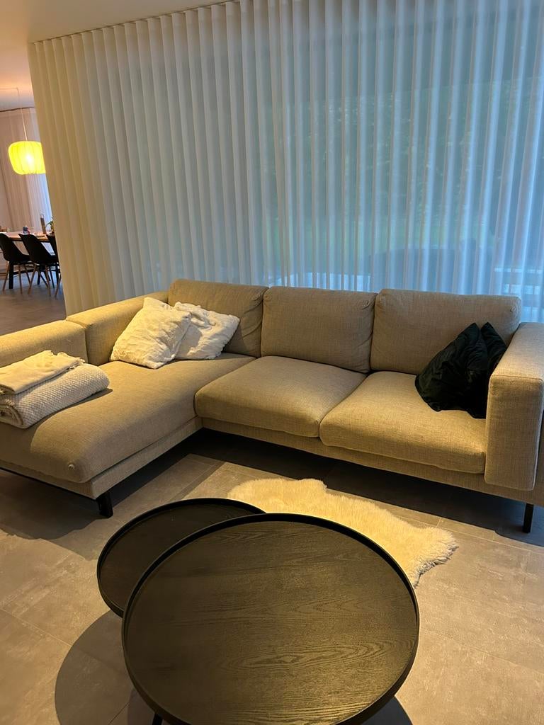 Zetel Ikea - 3 zitsbank met chaise longue, Ophalen, 250 tot 300 cm, Gebruikt, Modern; scandinavisch; japandi