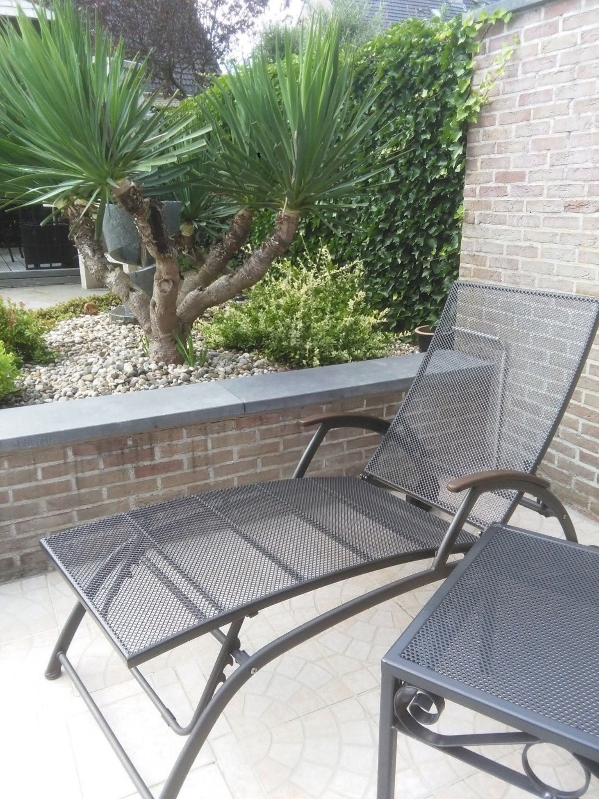 Chaise de jardin, pied et tête de lit réglables, Jardin & Terrasse, Enlèvement, Réglable