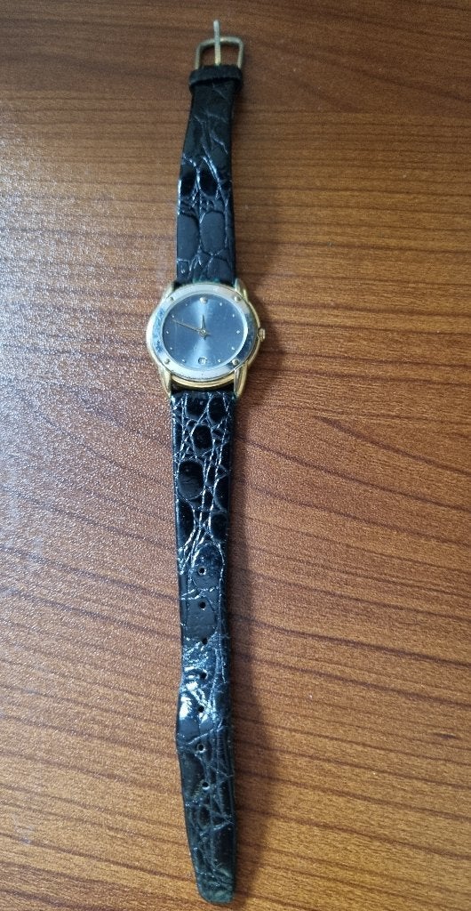 Montre vintage de Garonne de Luxe, Montre-bracelet, Autres marques, Cuir, Acier