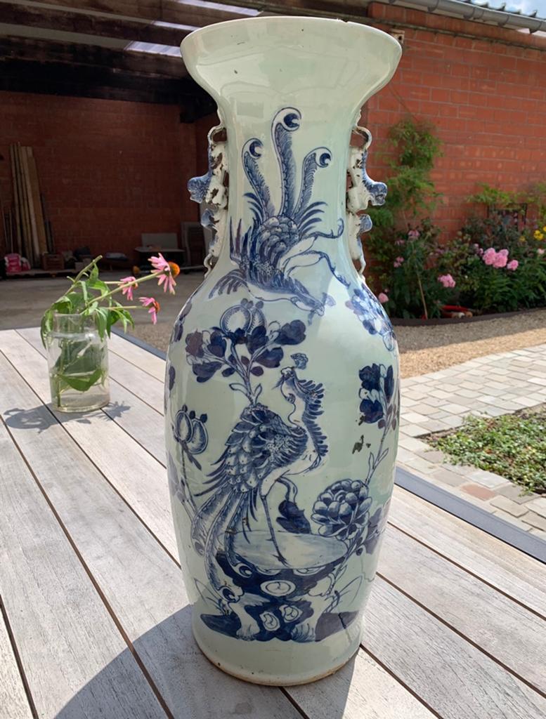 Grote Chinese vaas 60 cm, Antiquités & Art, Antiquités | Vases, Enlèvement