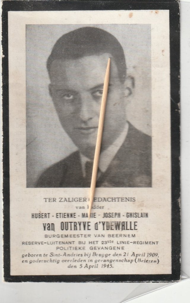 Victime de guerre 1940-1945, Envoi
