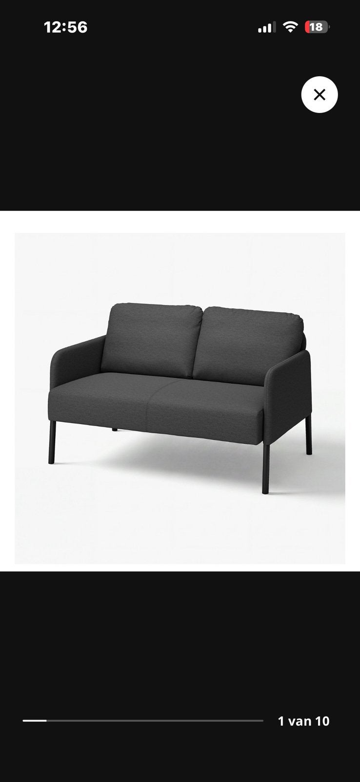 A vendre : canapé Glostad ikea, Enlèvement, Comme neuf