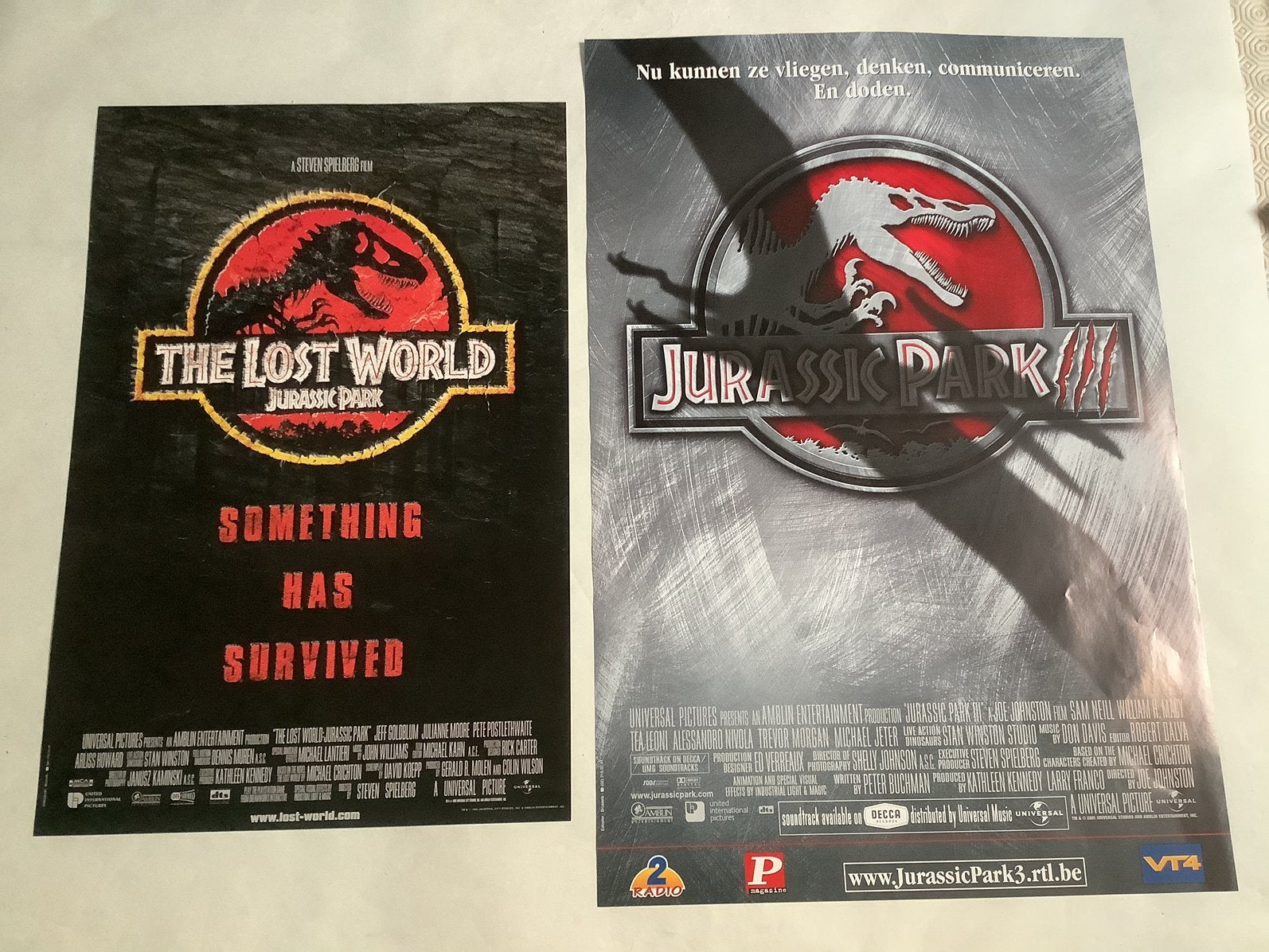 JURASSIC PARK   filmposters, Ophalen of Verzenden, Zo goed als nieuw