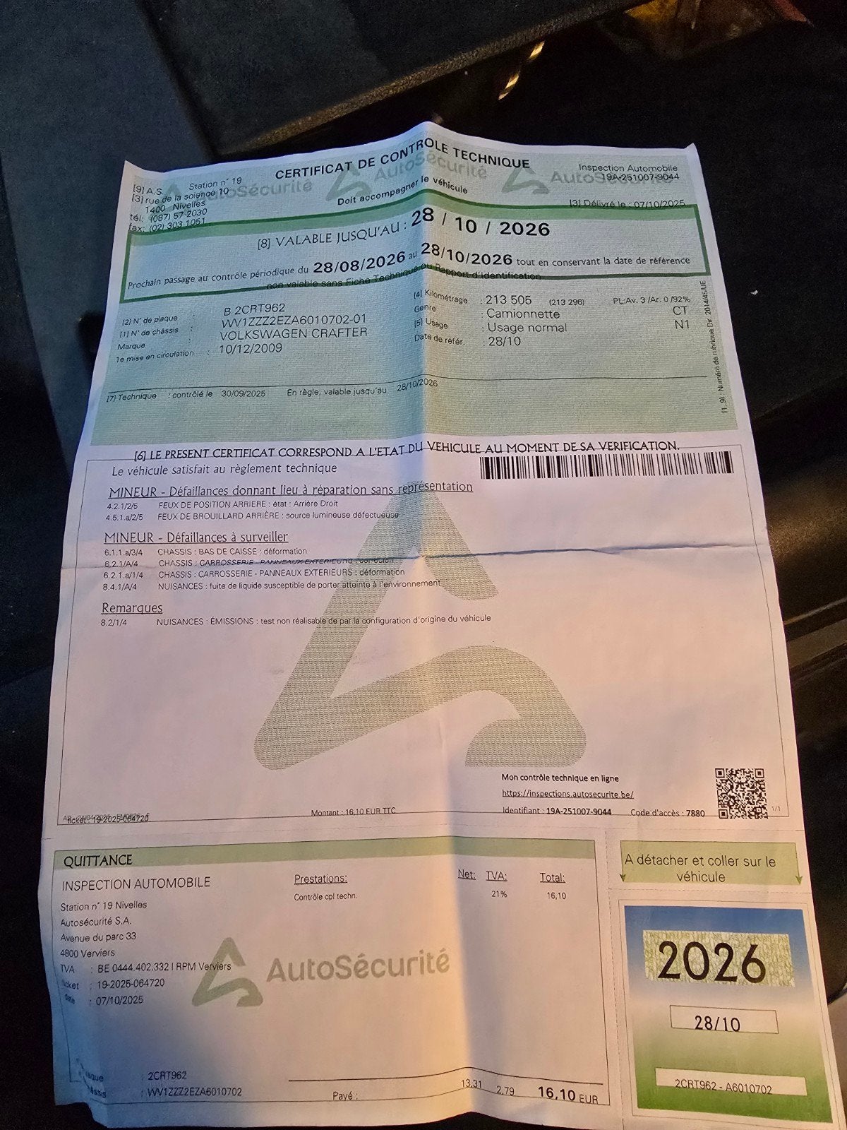 vw krafter, Autos, Autres modèles, Achat, Boîte manuelle, Diesel