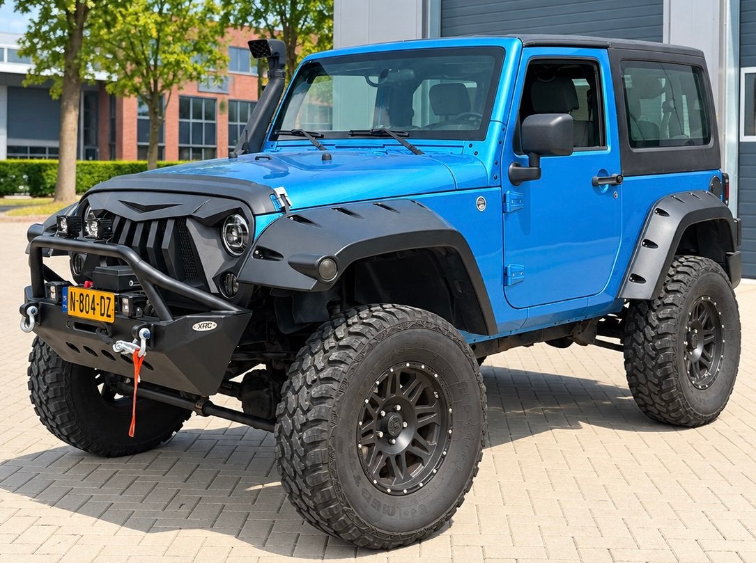 ‼️JEEP WRANGLER JK 3.8 V6 200PK BLUE EXTERME BOUWJAAR 2010‼️, Stof, Blauw, Bedrijf, Handgeschakeld