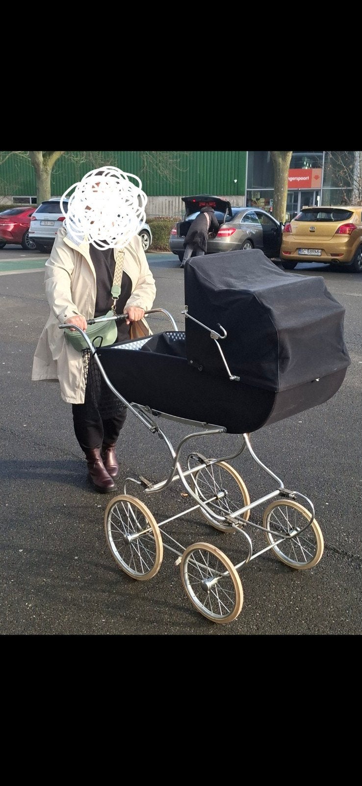 Antieke kinderwagen jaren 70, Antiek en Kunst, Ophalen