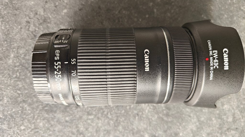 Canon 55-250 met image stabilisator, Ophalen, Canon, Telelens, Zo goed als nieuw