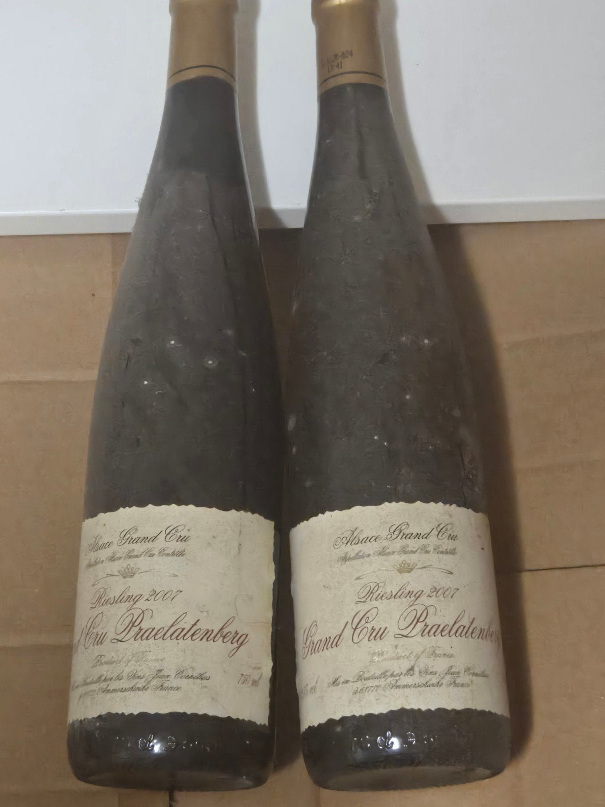 Deux bouteilles  d'Alsace pinot blanc 2008 D'Ingersheim 375, Collections, Vins, Enlèvement, Autres régions, Pleine