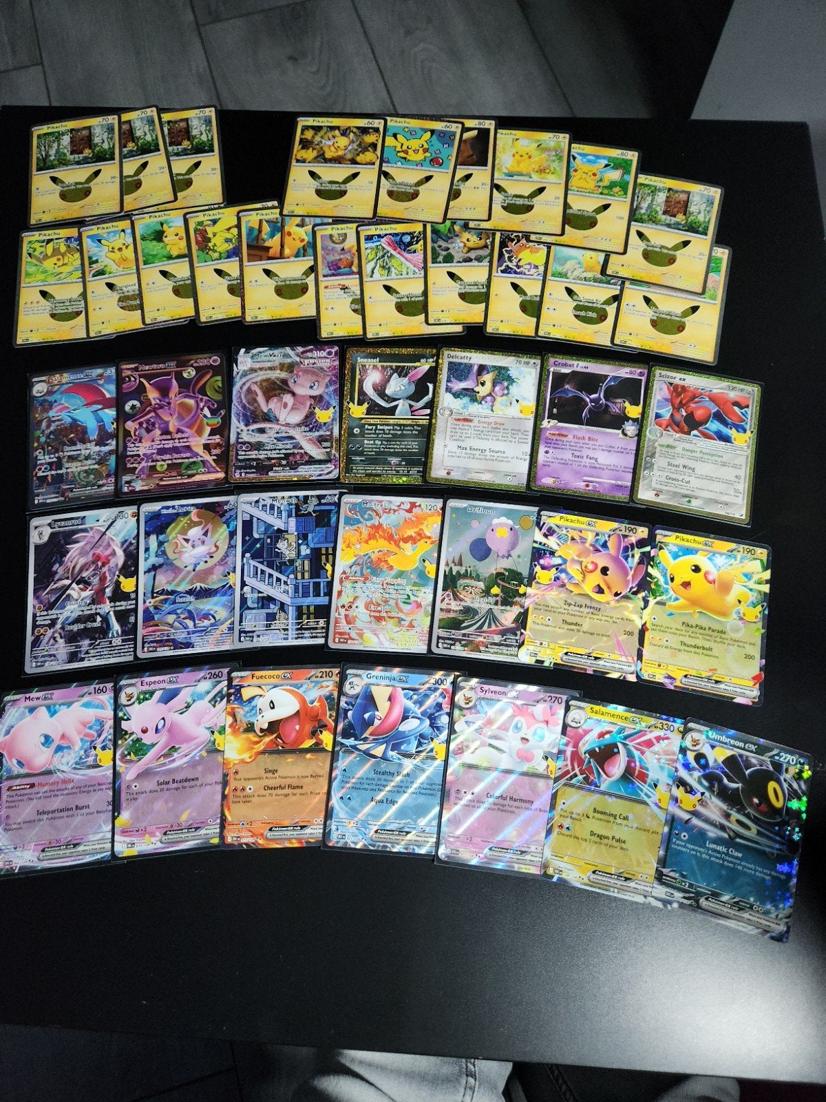 lot de carte  pokemon  30ans en anglais, Enlèvement