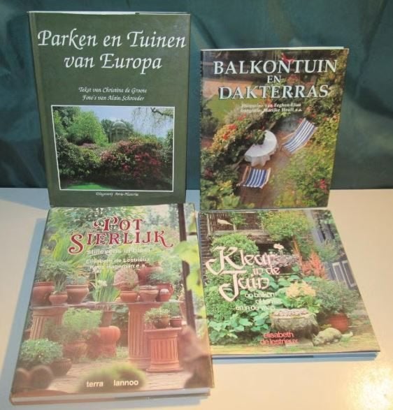 4 Prachtige Tuinboeken, Ophalen of Verzenden, Zo goed als nieuw, Tuinieren en Tuinplanten