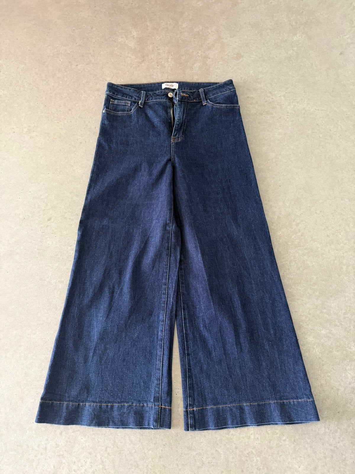 Blauwe jeans Oraije maat L, Kleding | Dames, Spijkerbroeken en Jeans, Ophalen of Verzenden, Zo goed als nieuw, Blauw, W30 - W32 (confectie 38/40)