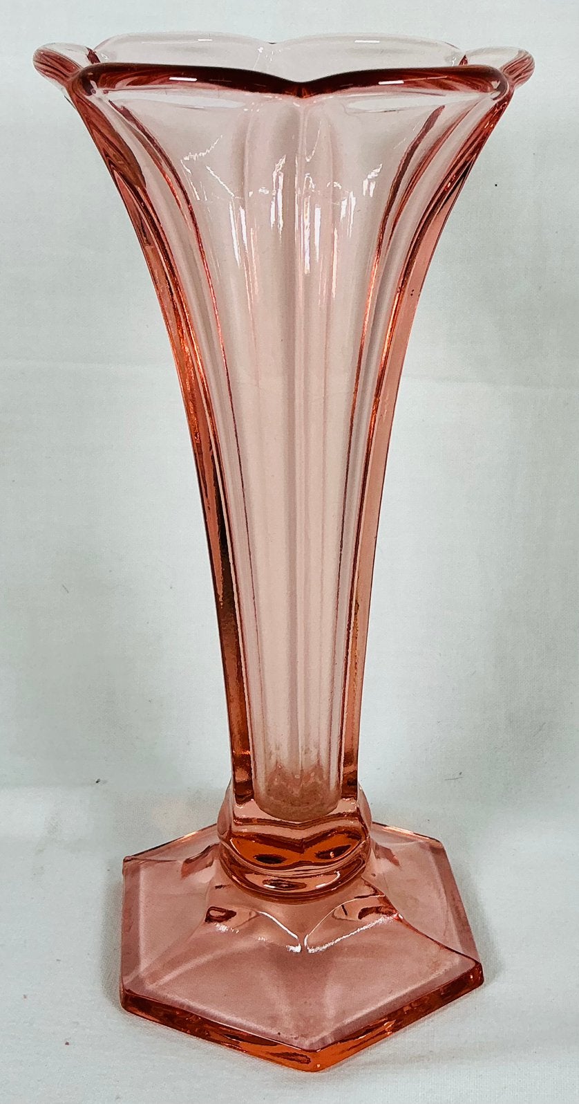 Vase Art Déco américain VSL Luxval coupe Val Saint Lambert, Antiquités & Art, Enlèvement ou Envoi