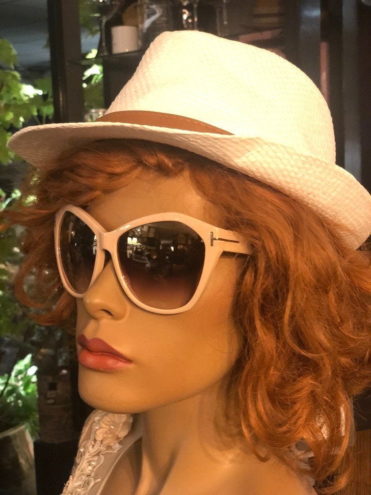 NIEUWE ORIGINELE TOM FORD ZONNEBRIL Angelina TF317 72L, Overige merken, Zonnebril, Beige, Nieuw