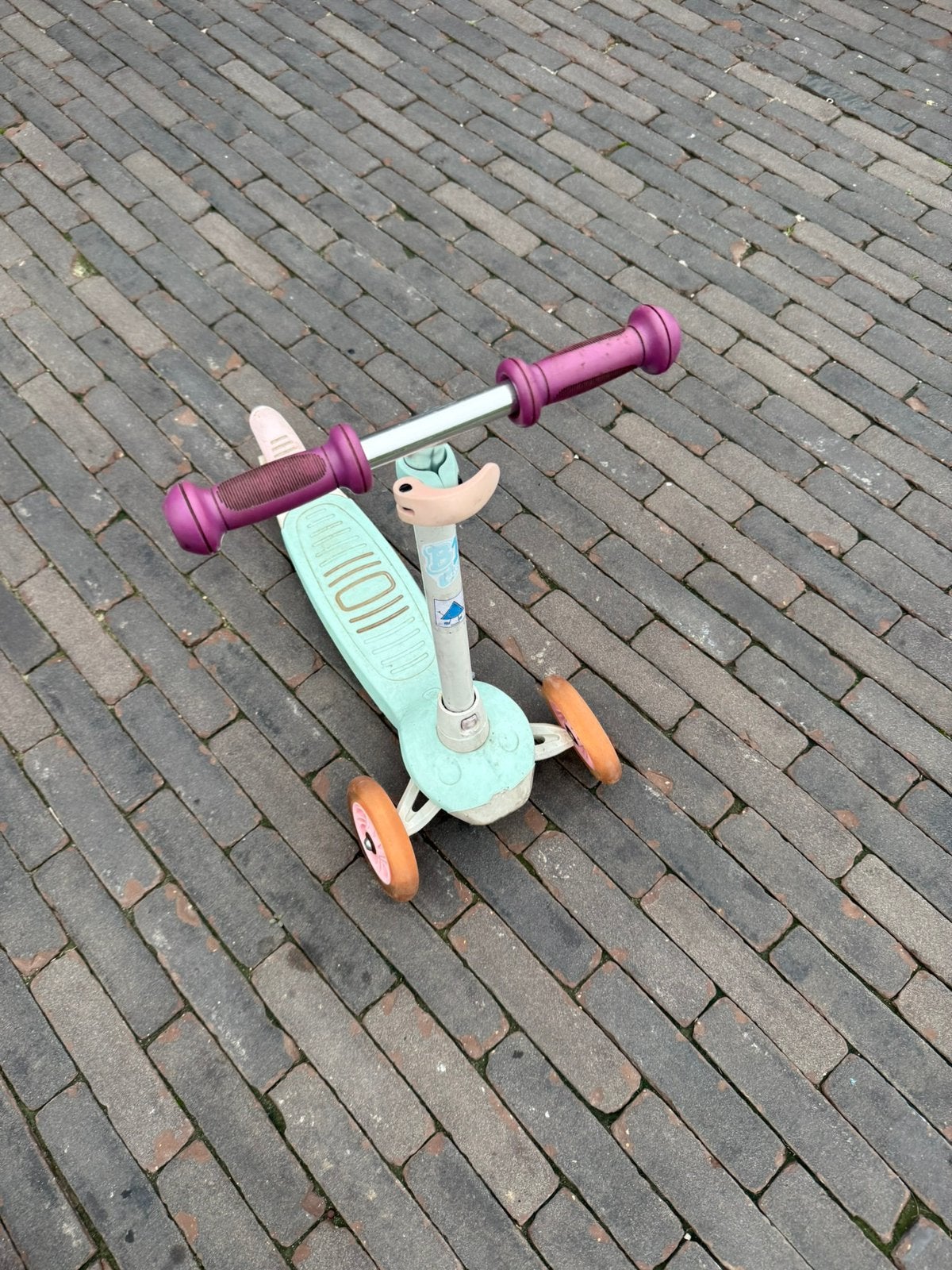 Kinderstep meisjes met verstelbaar stuur, Ophalen, Zo goed als nieuw