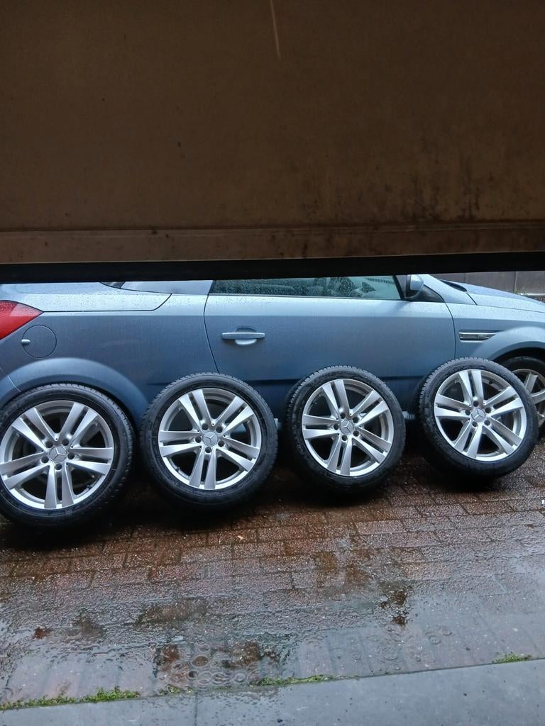 5x112 mercedes velgen met goede banden, Enlèvement, 17 pouces, Pneus et Jantes