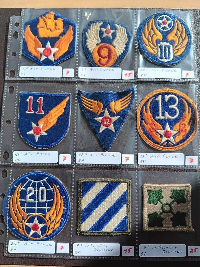 us ww2 patches, Ophalen of Verzenden