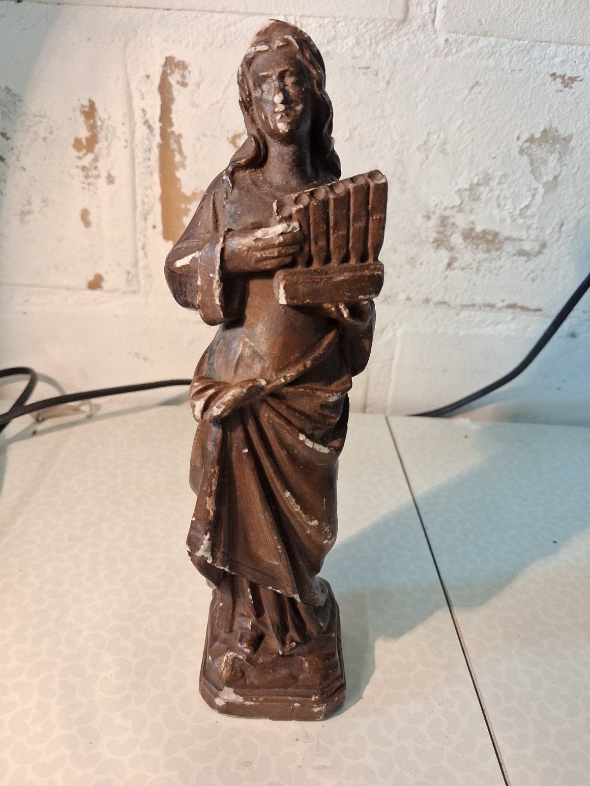 Kalk beeld heilige Cecilia, Verzenden