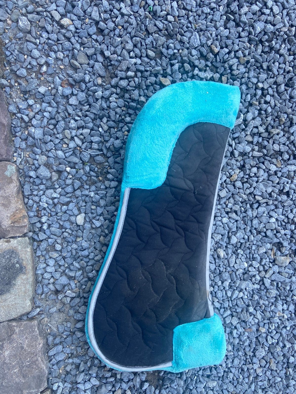Tapis sous selle fouganza, Enlèvement ou Envoi, Comme neuf, Bleu