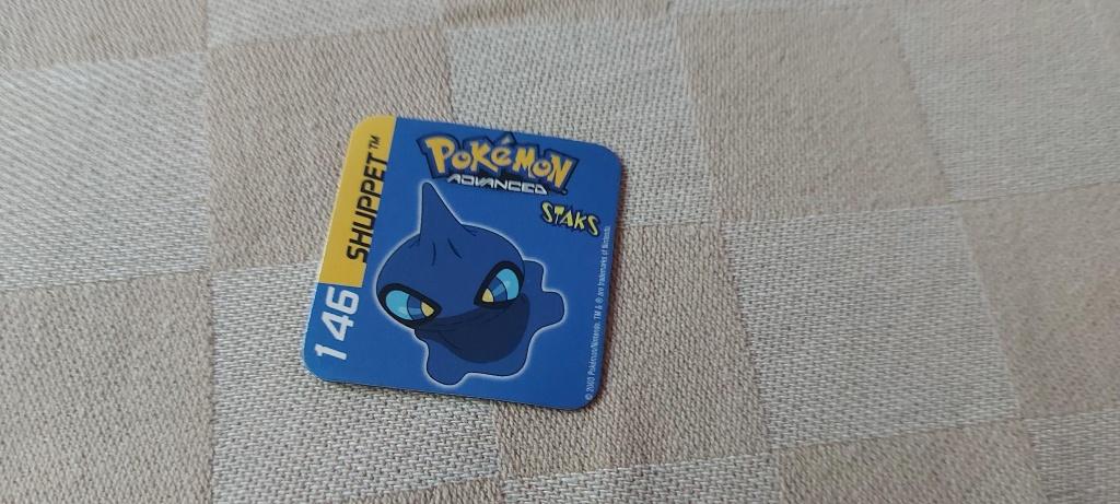 pokemon magneet panini staks uit 2003 Shuppet fraai, Hobby en Vrije tijd, Verzamelkaartspellen | Pokémon, Ophalen of Verzenden