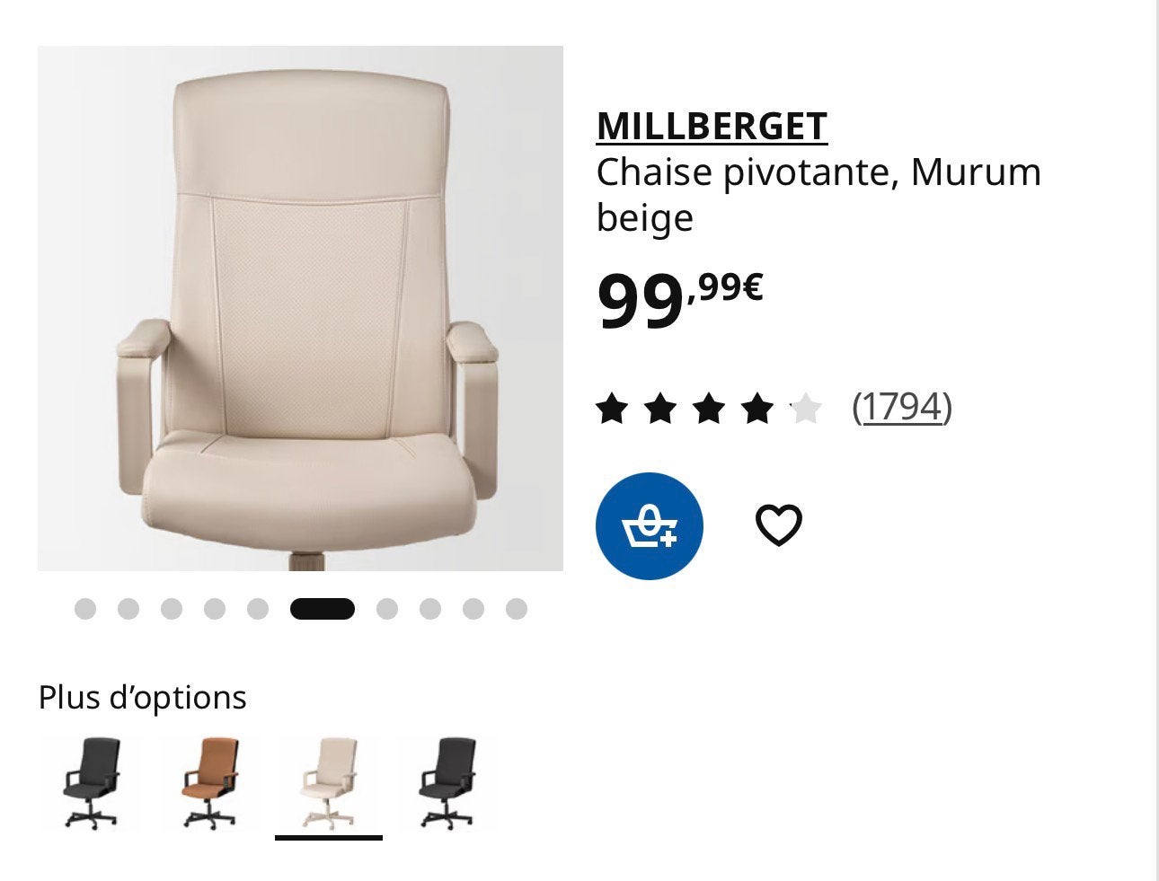 Chaise Bureau Gaming, Enlèvement, Comme neuf