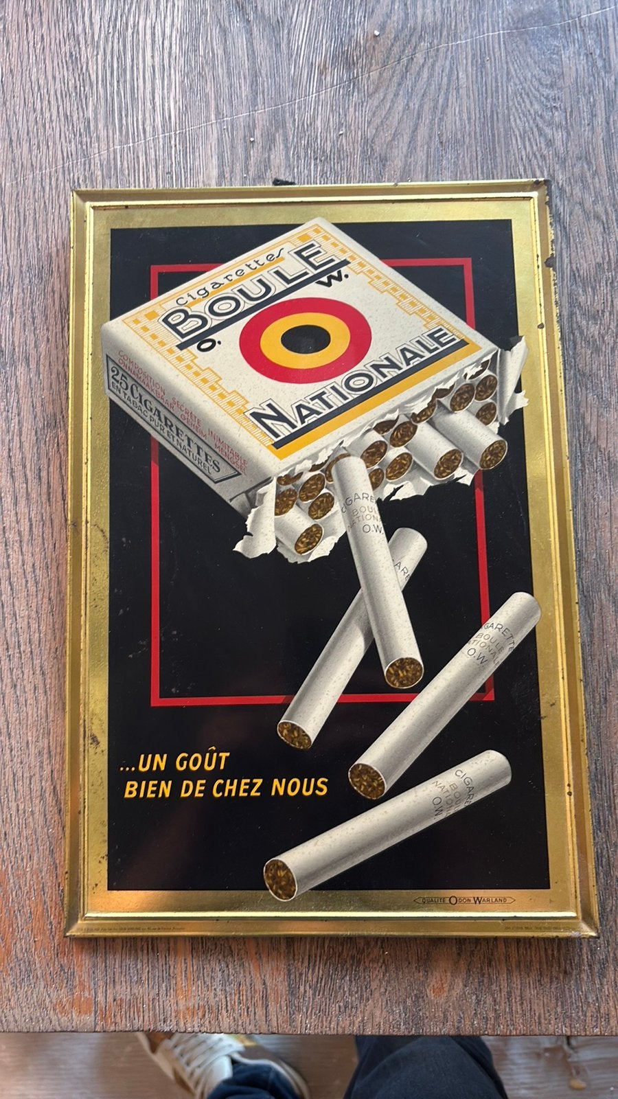 Boule nationale zeldzaam bordje 1959, Verzamelen, Ophalen of Verzenden, Zo goed als nieuw
