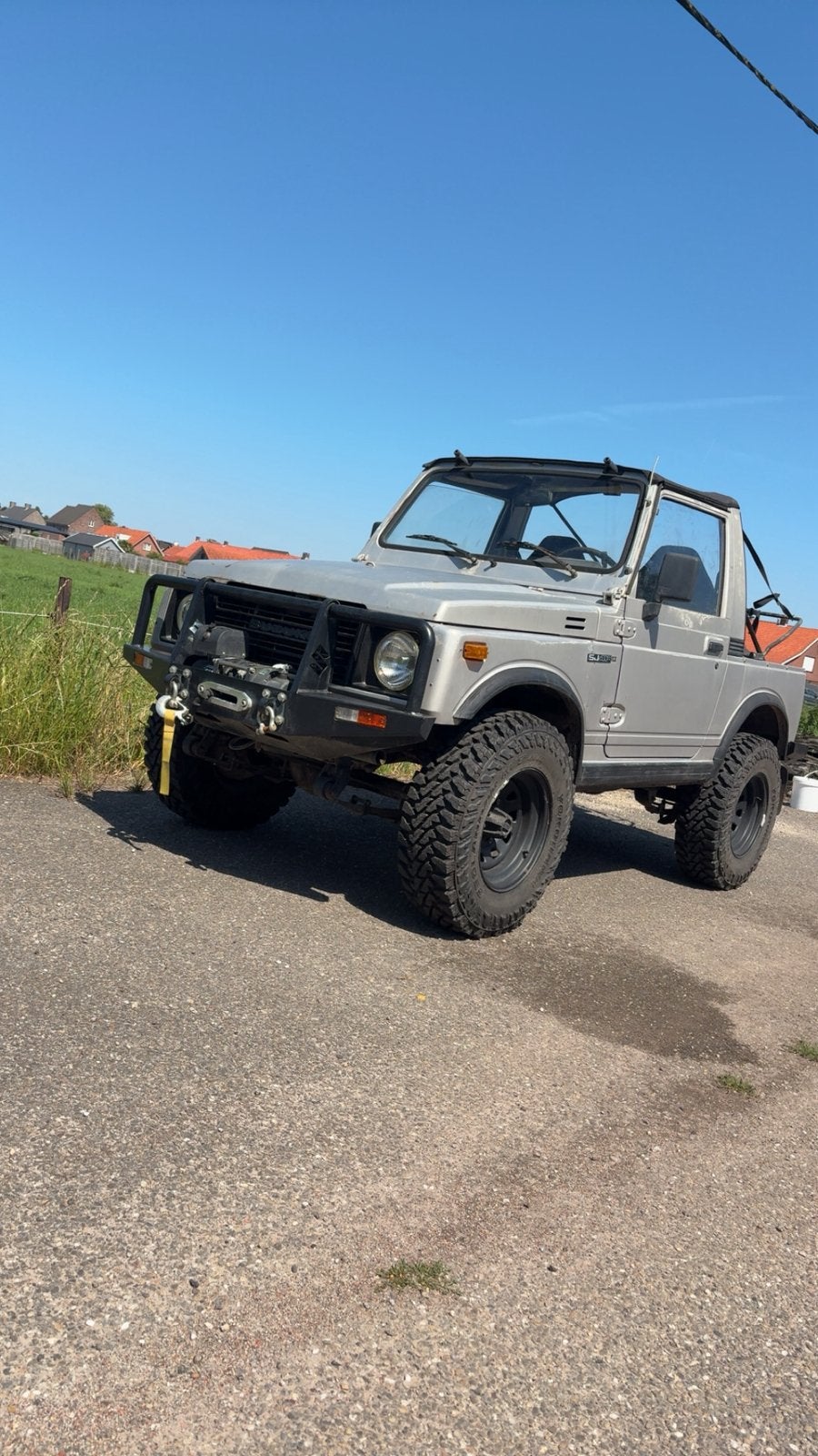 Suzuki SJ413 1987 1.3 4x4 - Treuil - Pneus supplémentaires », Argent ou Gris, Achat, Boîte manuelle, 1300 cm³