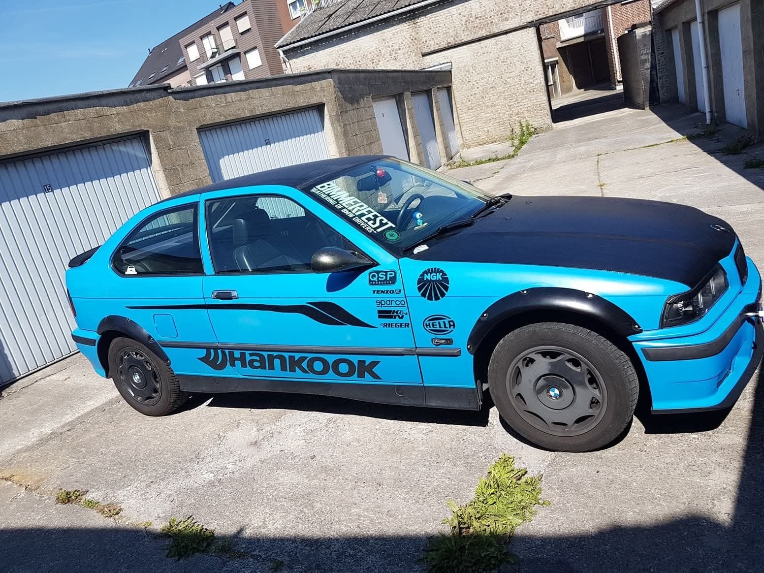BMW E36 316i Compact – opvallende drift-look – projectwagen, Auto's, Particulier, Benzine, Te koop