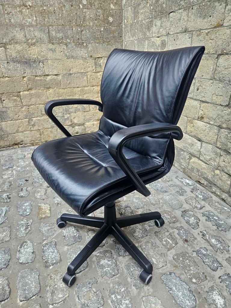 Chaise de bureau en cuir 1991 – Emilio Ambasz, Huis en Inrichting