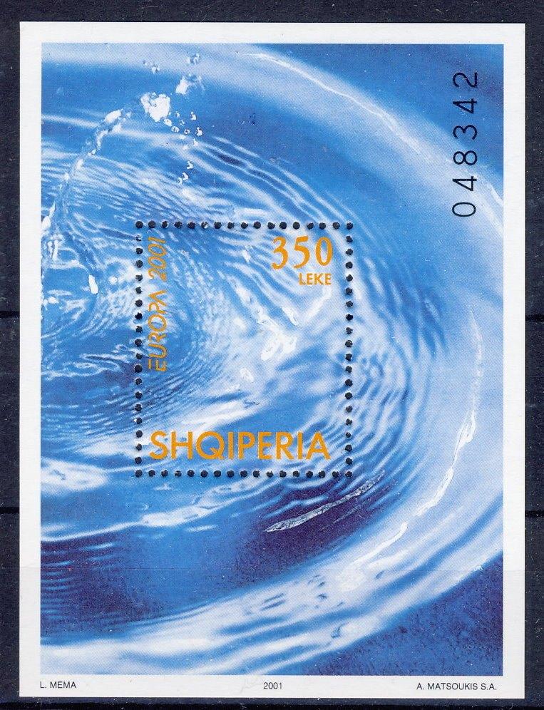 Albanië 2001 - CEPT blok nr 130 **, Verzenden, Postfris