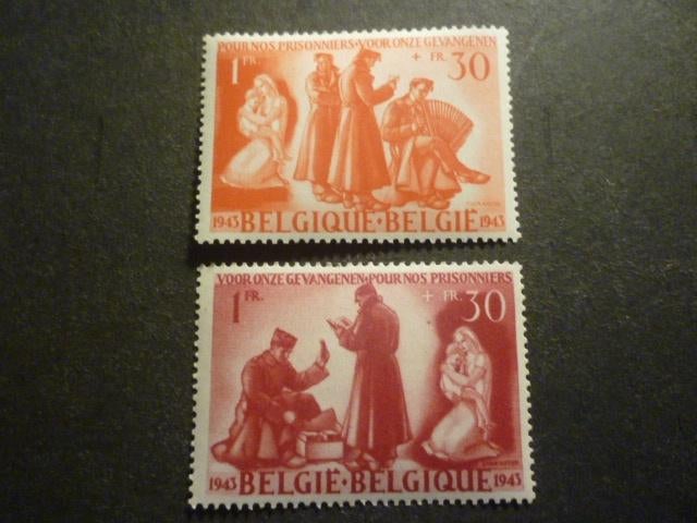België/Belgique 1943 Mi 626/627** Postfris/Neuf, Timbres & Monnaies, Envoi, Neuf