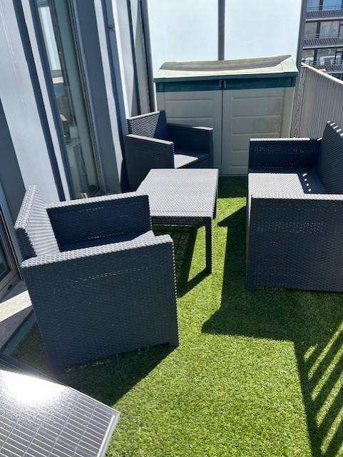 Tuin/terras sets, Ophalen, 4 zitplaatsen, Bank, Textileen