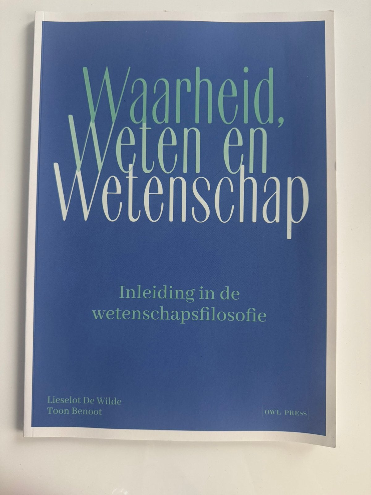 Wetenschapsfilosofie BACH 1 UGent, Boeken, Ophalen, Zo goed als nieuw